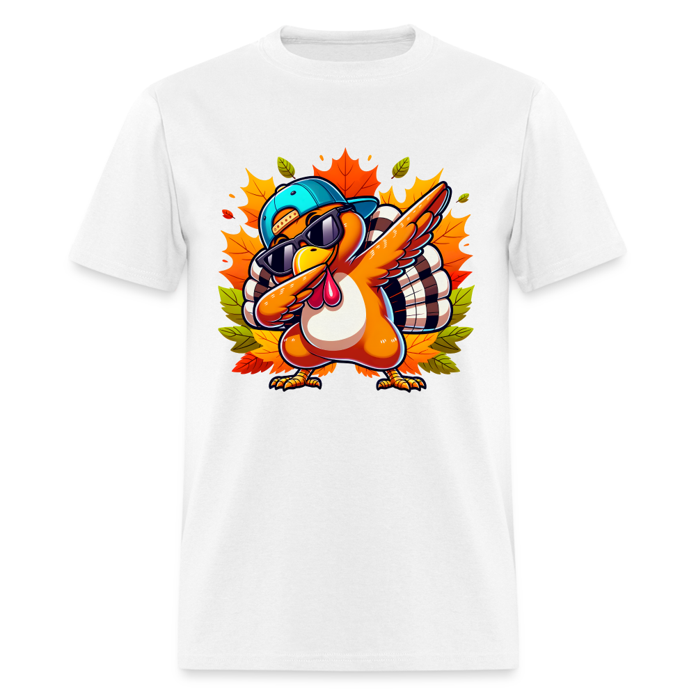 Dabbing Thanksgiving Turkey T-Shirt - white