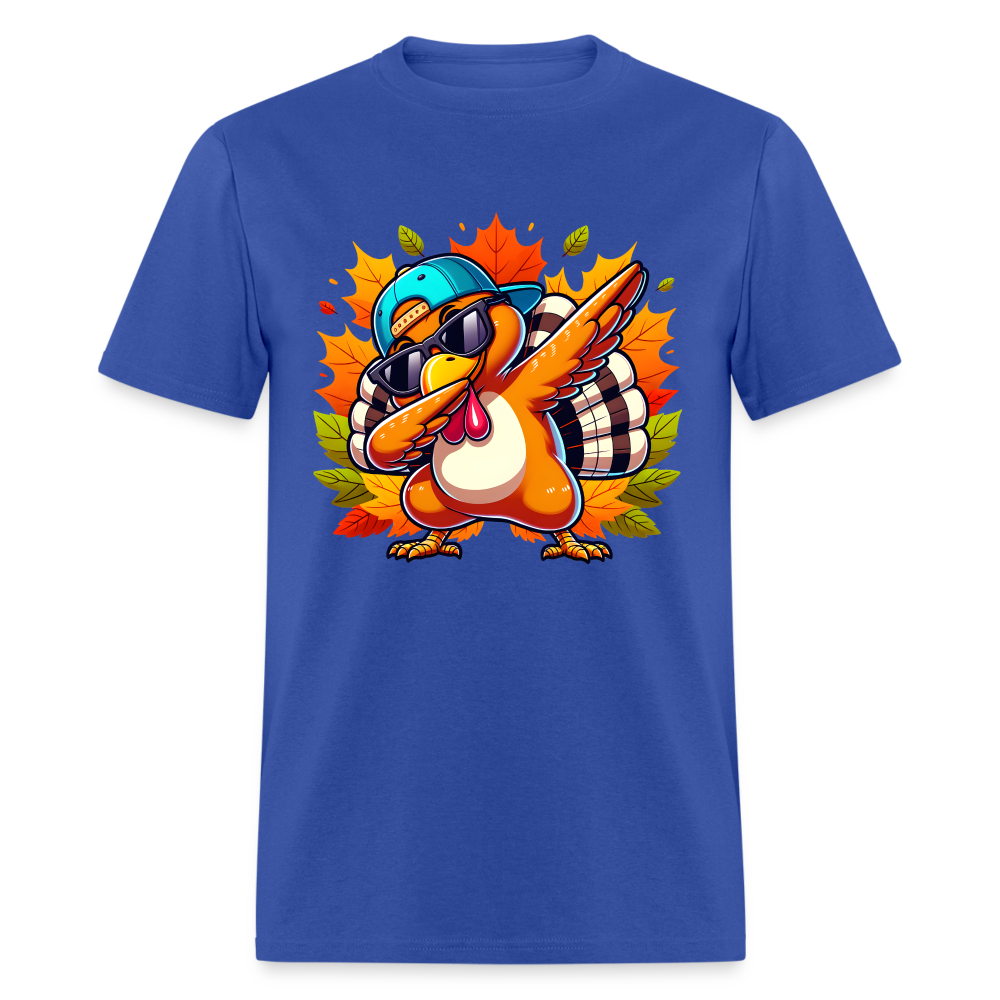 Dabbing Thanksgiving Turkey T-Shirt - royal blue