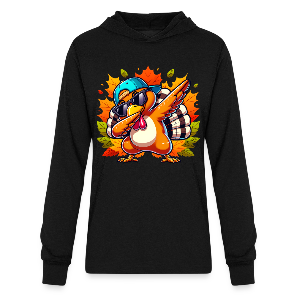 Dabbing Thanksgiving Turkey Hoodie Shirt - black