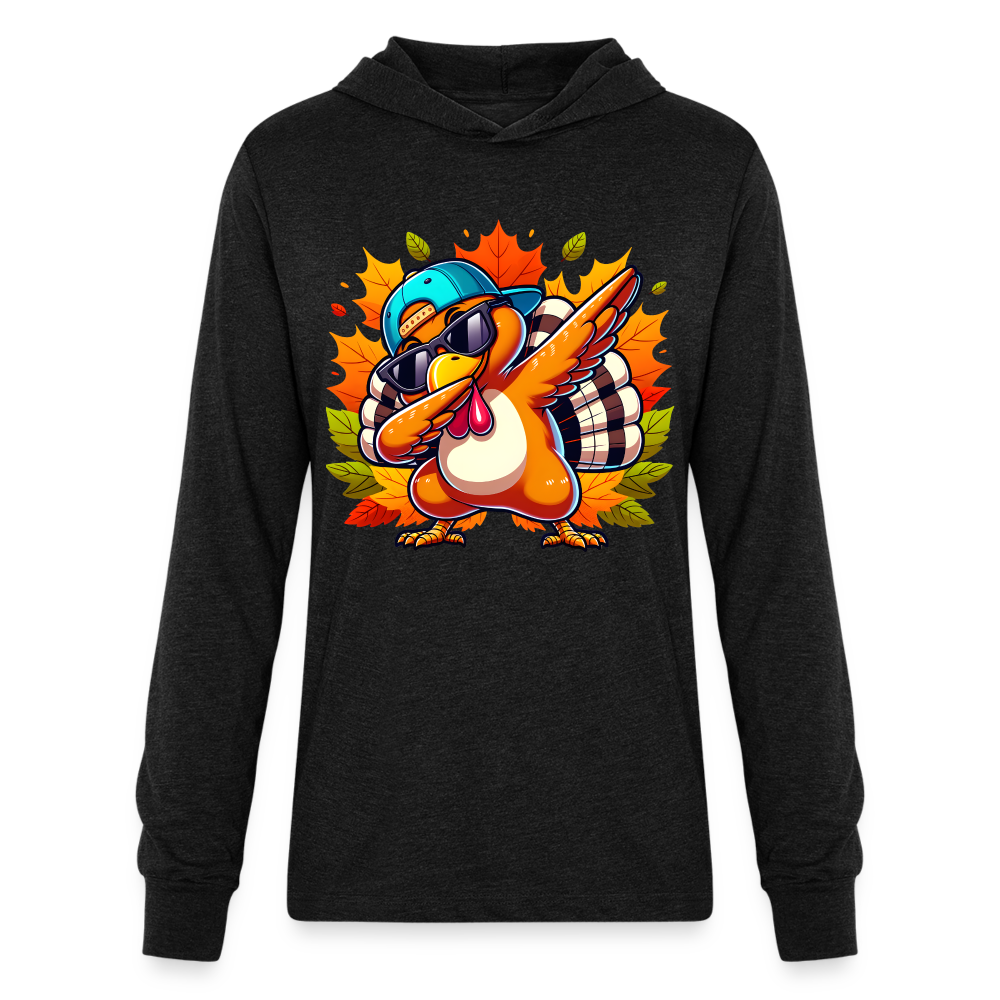 Dabbing Thanksgiving Turkey Hoodie Shirt - heather black