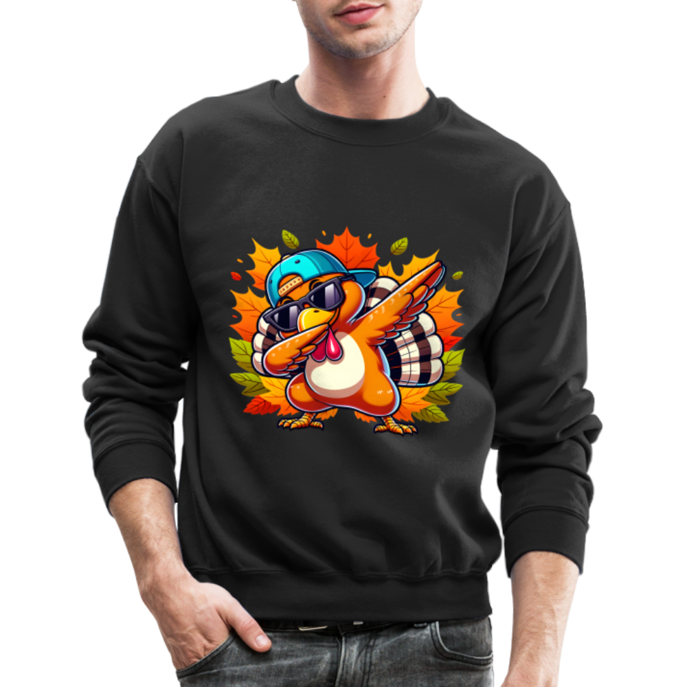 Dabbing Thanksgiving Turkey Sweatshirt - black