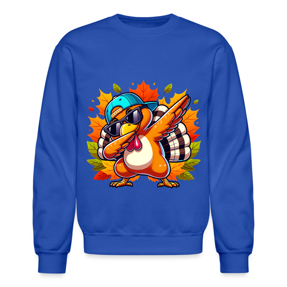 Dabbing Thanksgiving Turkey Sweatshirt - royal blue