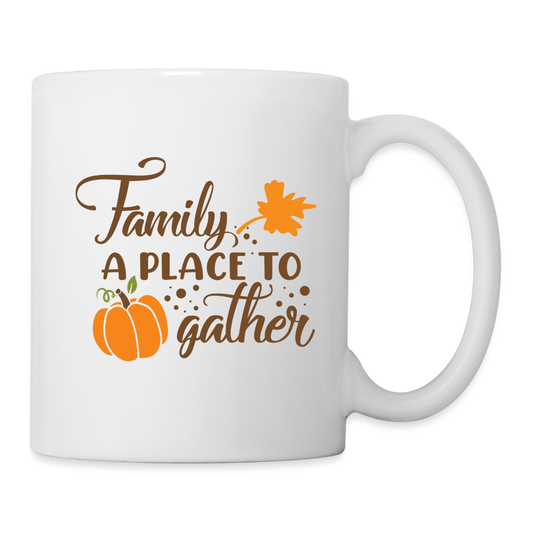 Family A Place To Gather Mug - white