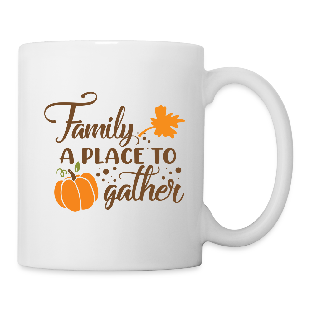 Family A Place To Gather Mug - white