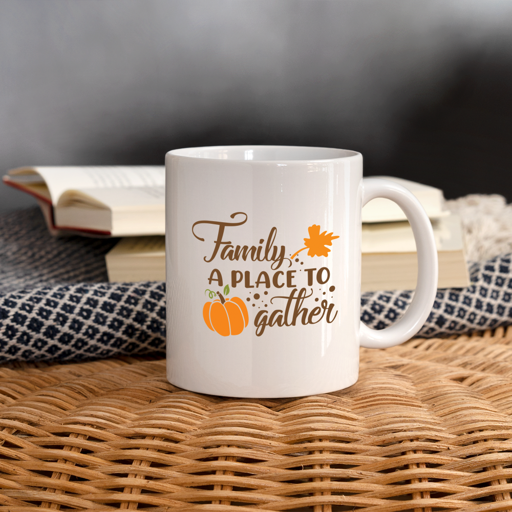 Family A Place To Gather Mug - white