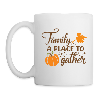 Family A Place To Gather Mug - white