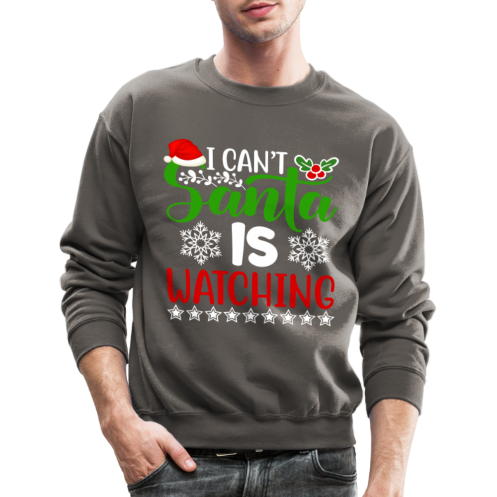 I Can't Santa Is Watching Hoodie Sweatshirt - asphalt gray