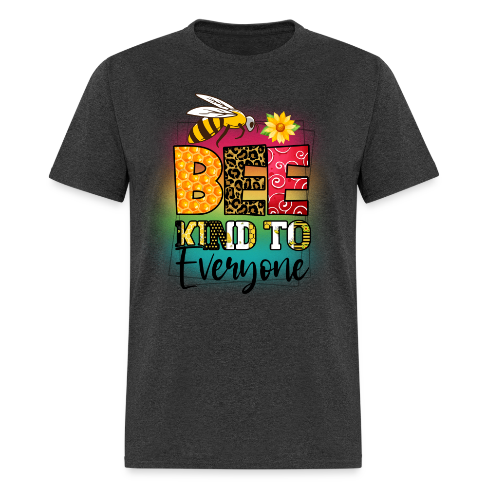 BEE Kind to Everyone T-Shirt - heather black