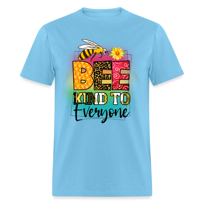 BEE Kind to Everyone T-Shirt - aquatic blue