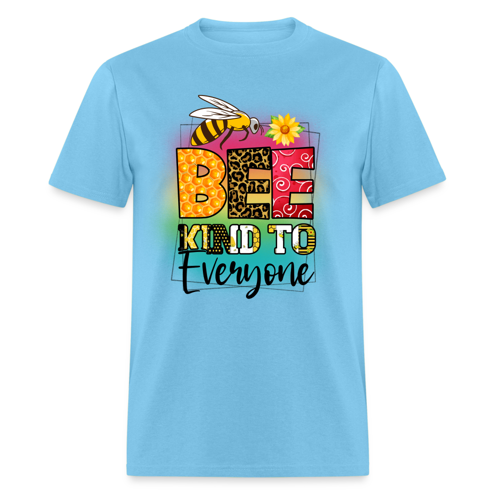 BEE Kind to Everyone T-Shirt - aquatic blue