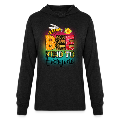 BEE Kind to Everyone Hoodie Shirt - heather black