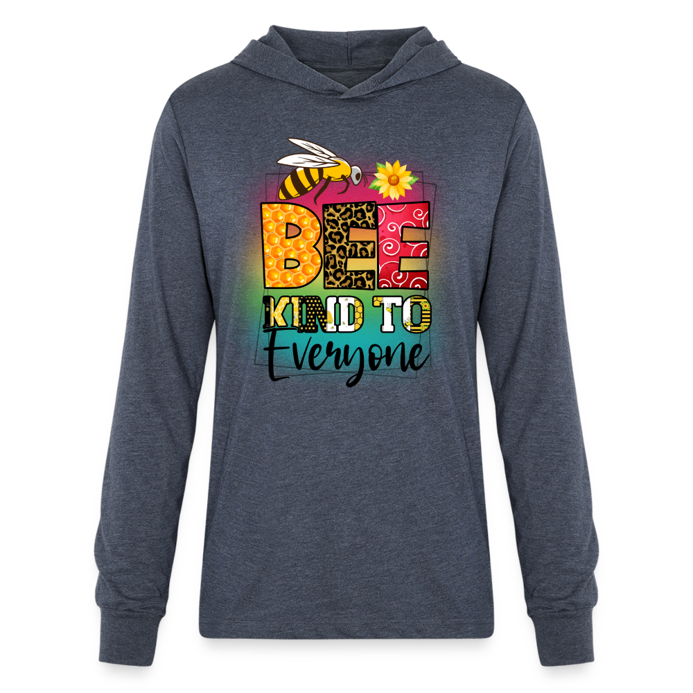 BEE Kind to Everyone Hoodie Shirt - heather navy