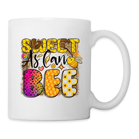 Sweet As Can BEE Mug - white