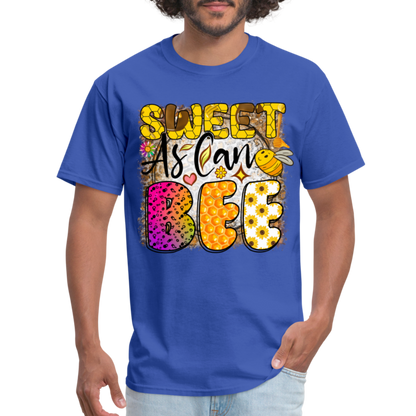 Sweet As Can BEE T-Shirt - royal blue
