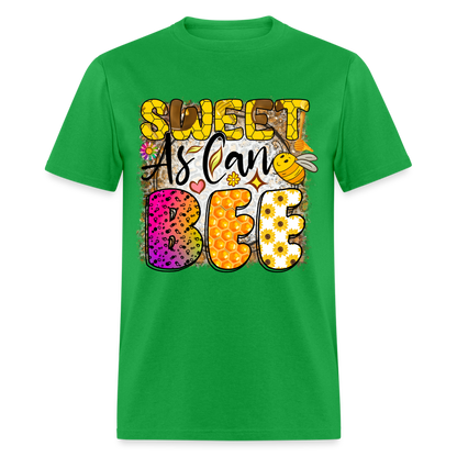 Sweet As Can BEE T-Shirt - bright green