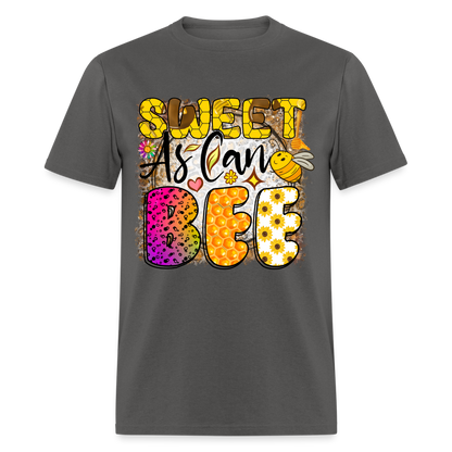 Sweet As Can BEE T-Shirt - charcoal