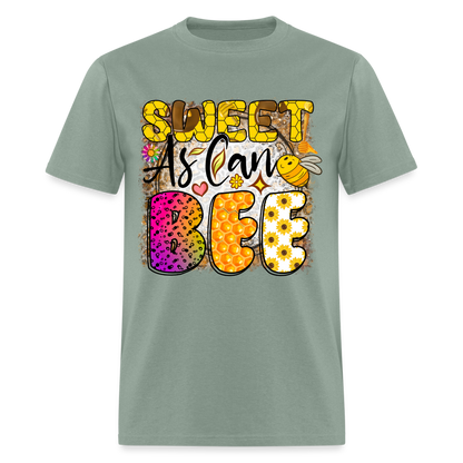 Sweet As Can BEE T-Shirt - sage