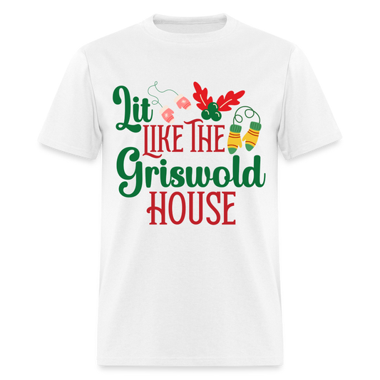 Lit Like The Griswold House T-Shirt - white
