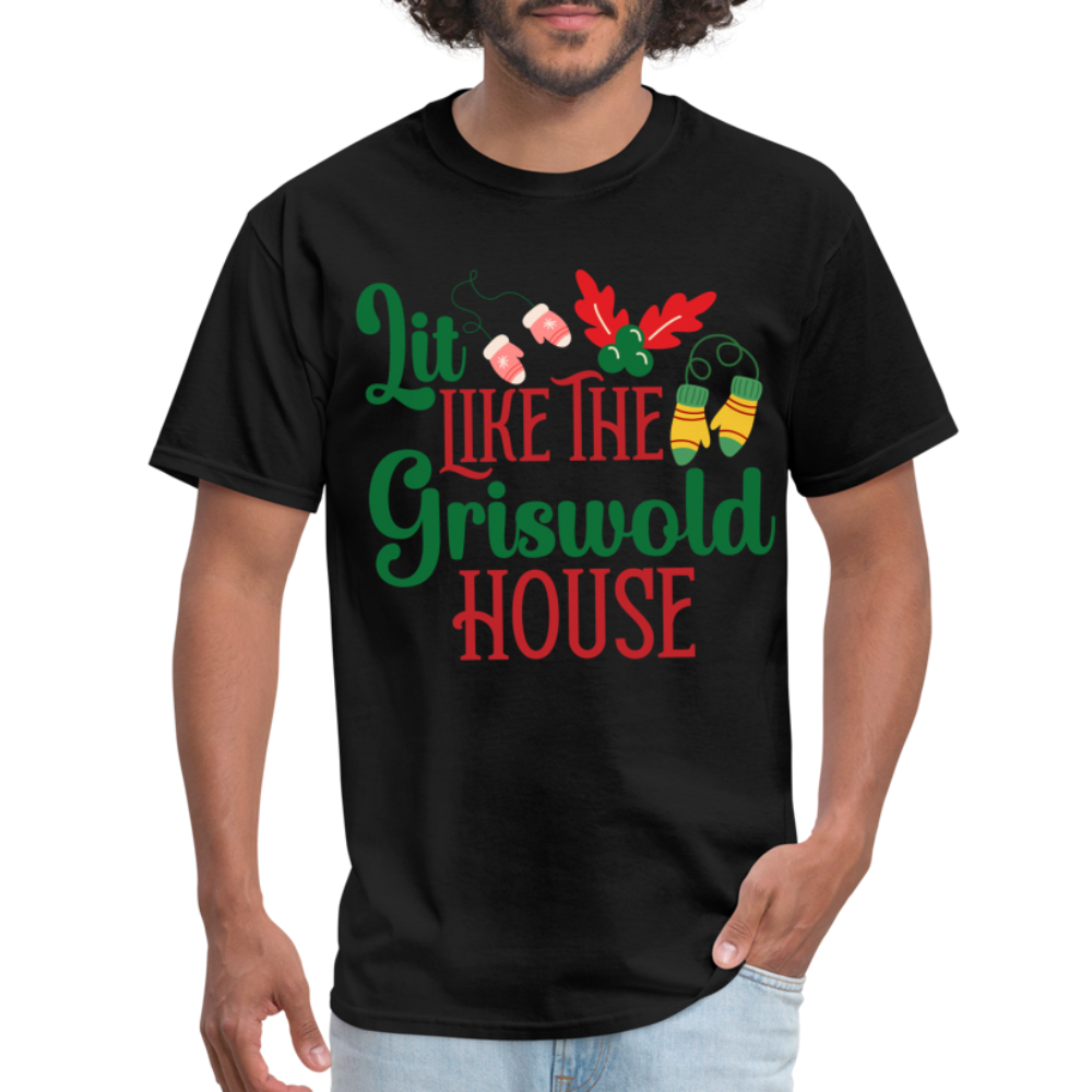 Lit Like The Griswold House T-Shirt - black