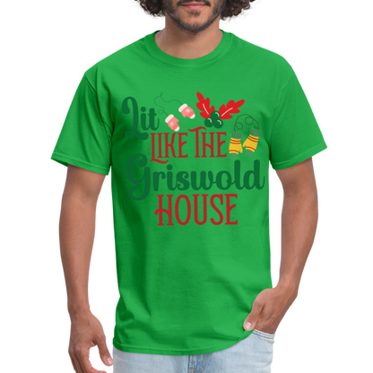 Lit Like The Griswold House T-Shirt - bright green