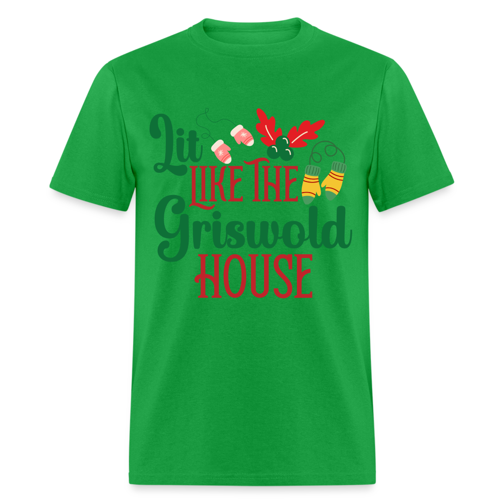 Lit Like The Griswold House T-Shirt - bright green