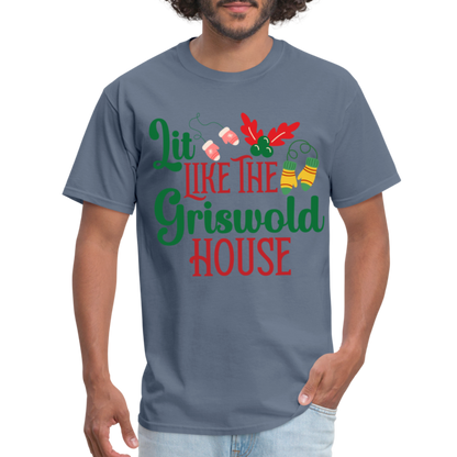 Lit Like The Griswold House T-Shirt - denim