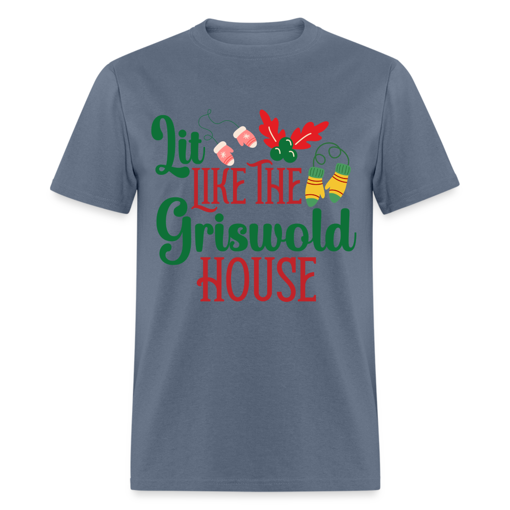 Lit Like The Griswold House T-Shirt - denim