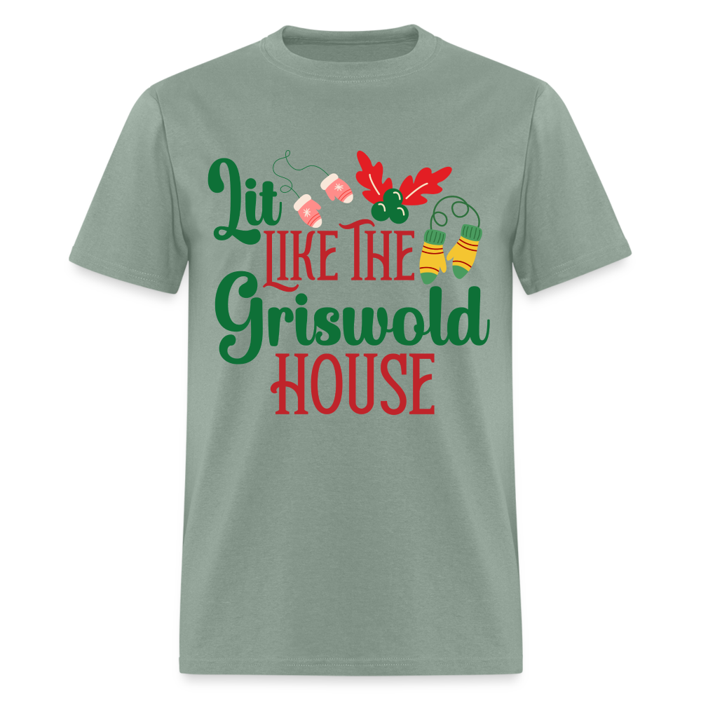 Lit Like The Griswold House T-Shirt - sage