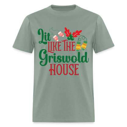 Lit Like The Griswold House T-Shirt - sage