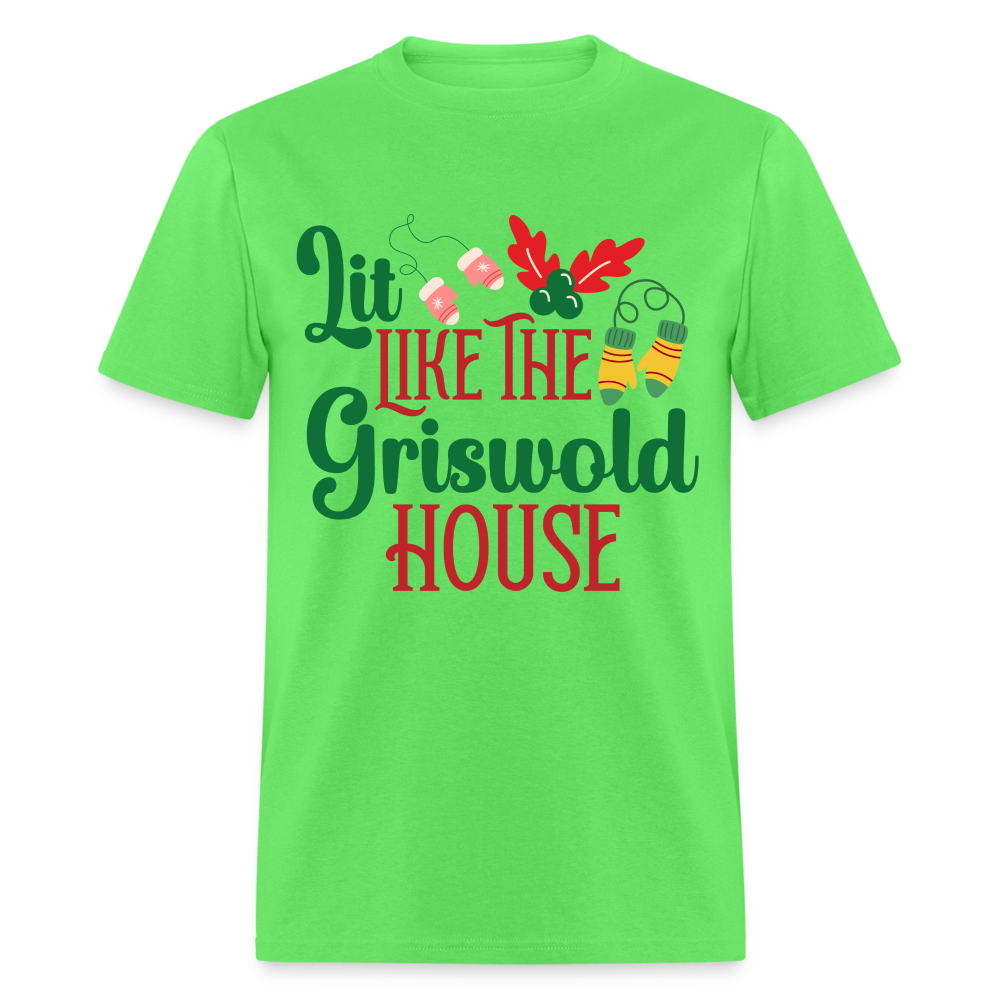 Lit Like The Griswold House T-Shirt - kiwi