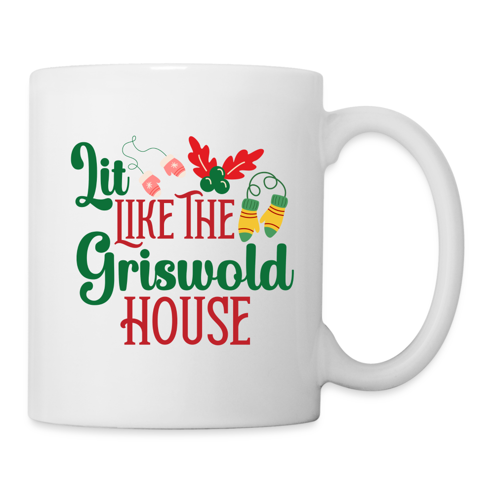 Lit Like The Griswold House Mug - white