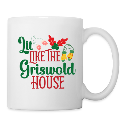 Lit Like The Griswold House Mug - white