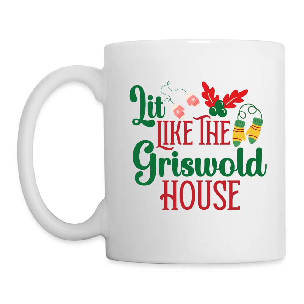 Lit Like The Griswold House Mug - white