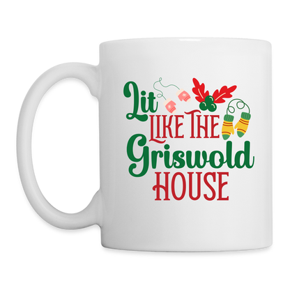 Lit Like The Griswold House Mug - white