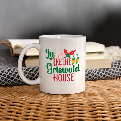 Lit Like The Griswold House Mug - white