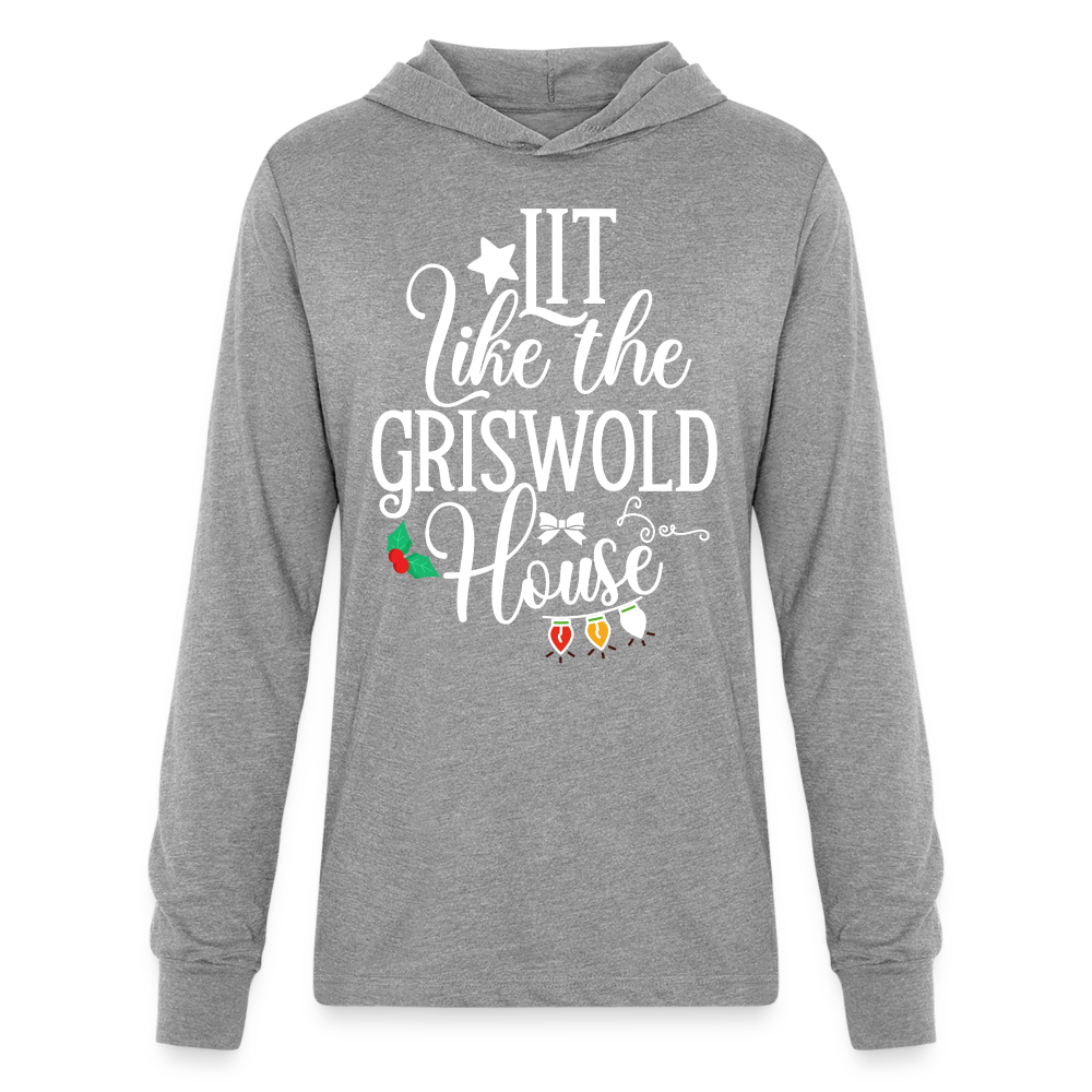 Lit Like The Griswold House Hoodie Shirt - heather grey