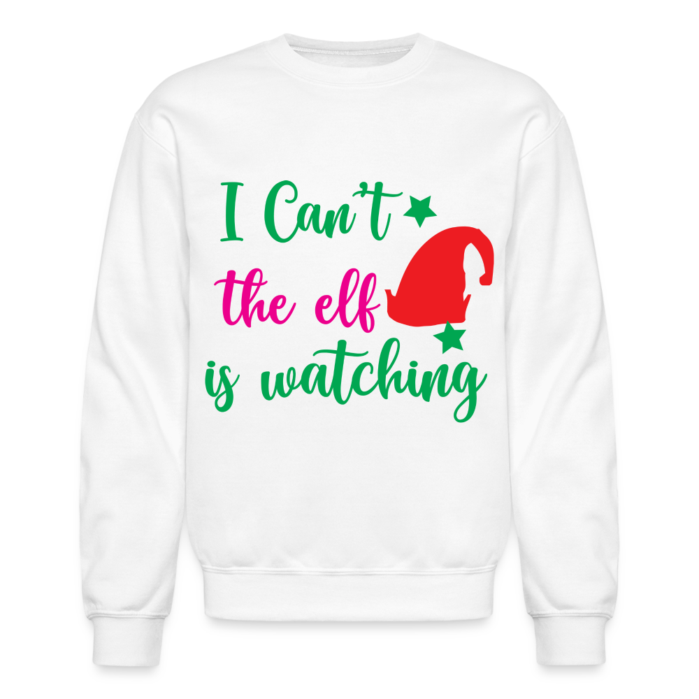 I Can't The Elf Is Watching - Sweatshirt - white
