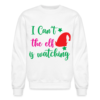 I Can't The Elf Is Watching - Sweatshirt - white
