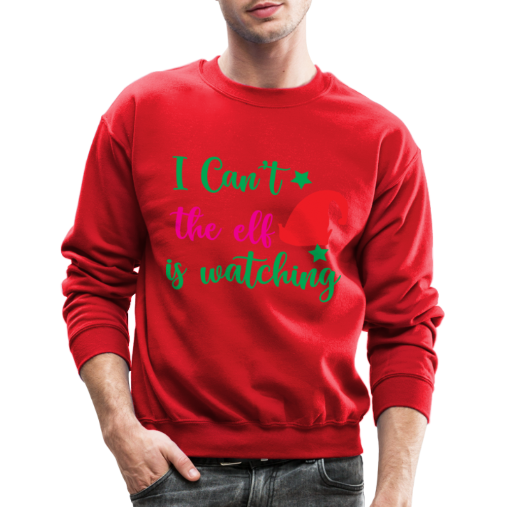 I Can't The Elf Is Watching - Sweatshirt - red