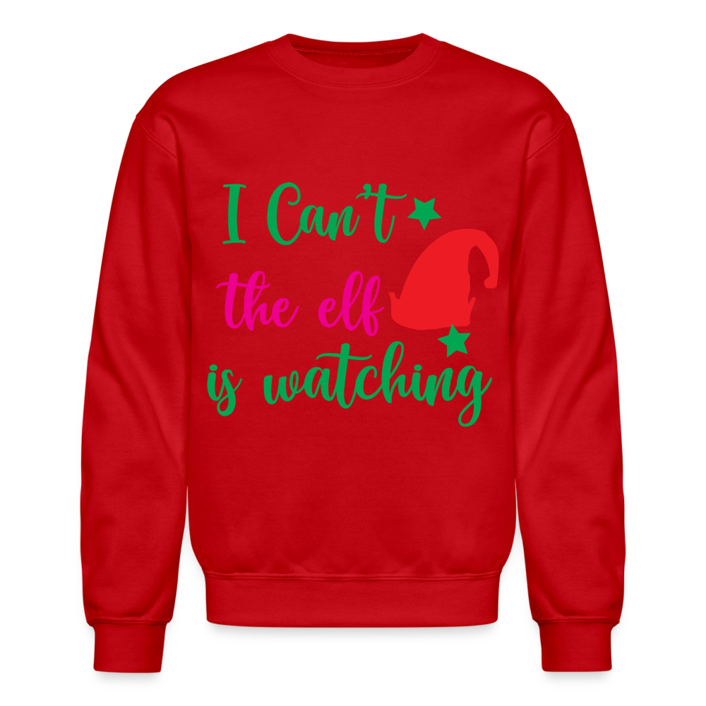 I Can't The Elf Is Watching - Sweatshirt - red