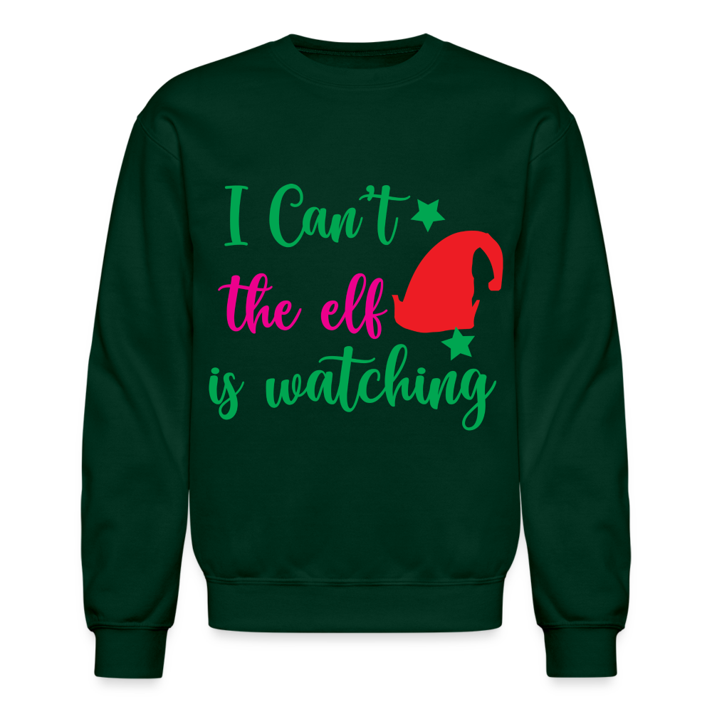 I Can't The Elf Is Watching - Sweatshirt - forest green