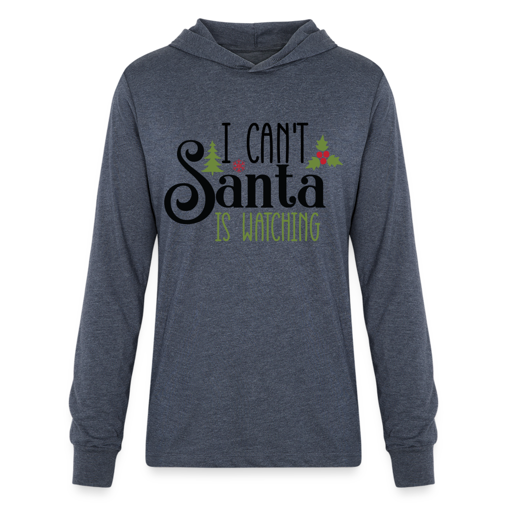 Unisex Long Sleeve Hoodie Shirt - heather navy