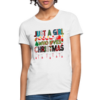 Just a Girl Who Loves Christmas Women's Contoured T-Shirt