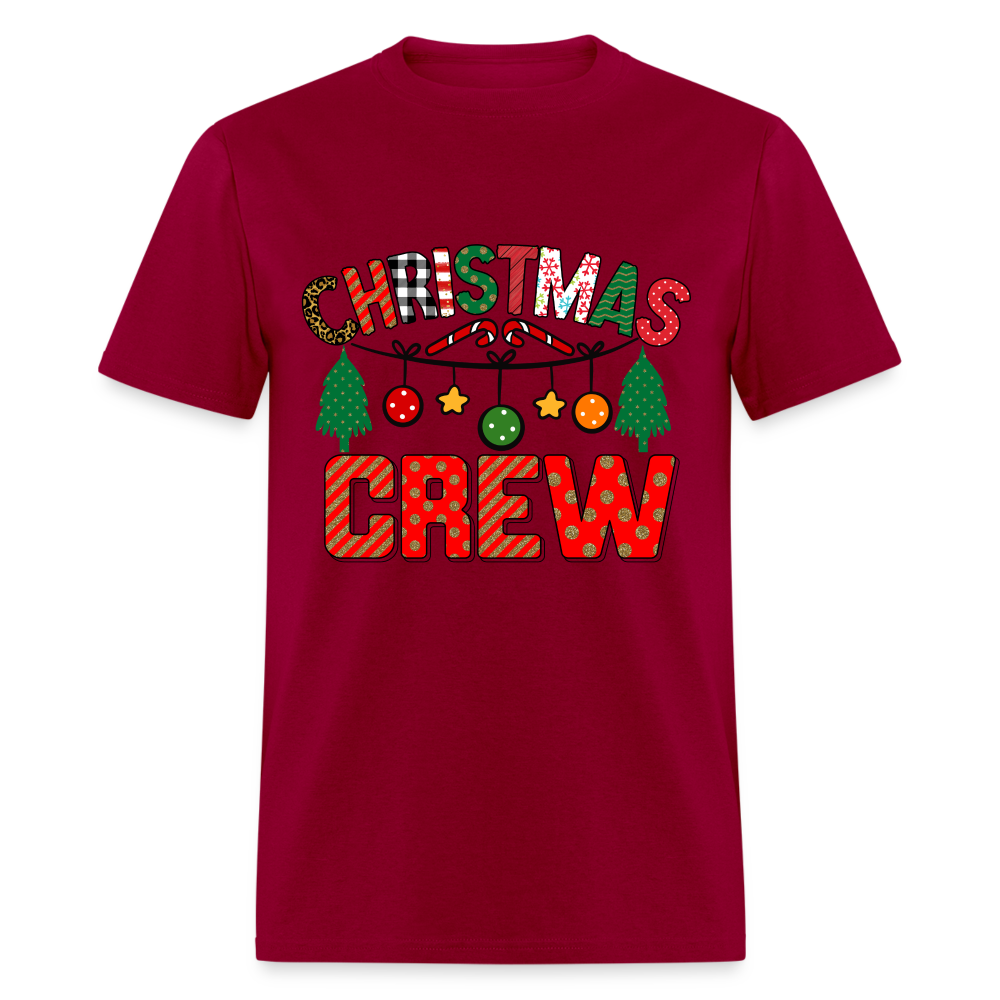 Christmas Crew T-Shirt - dark red