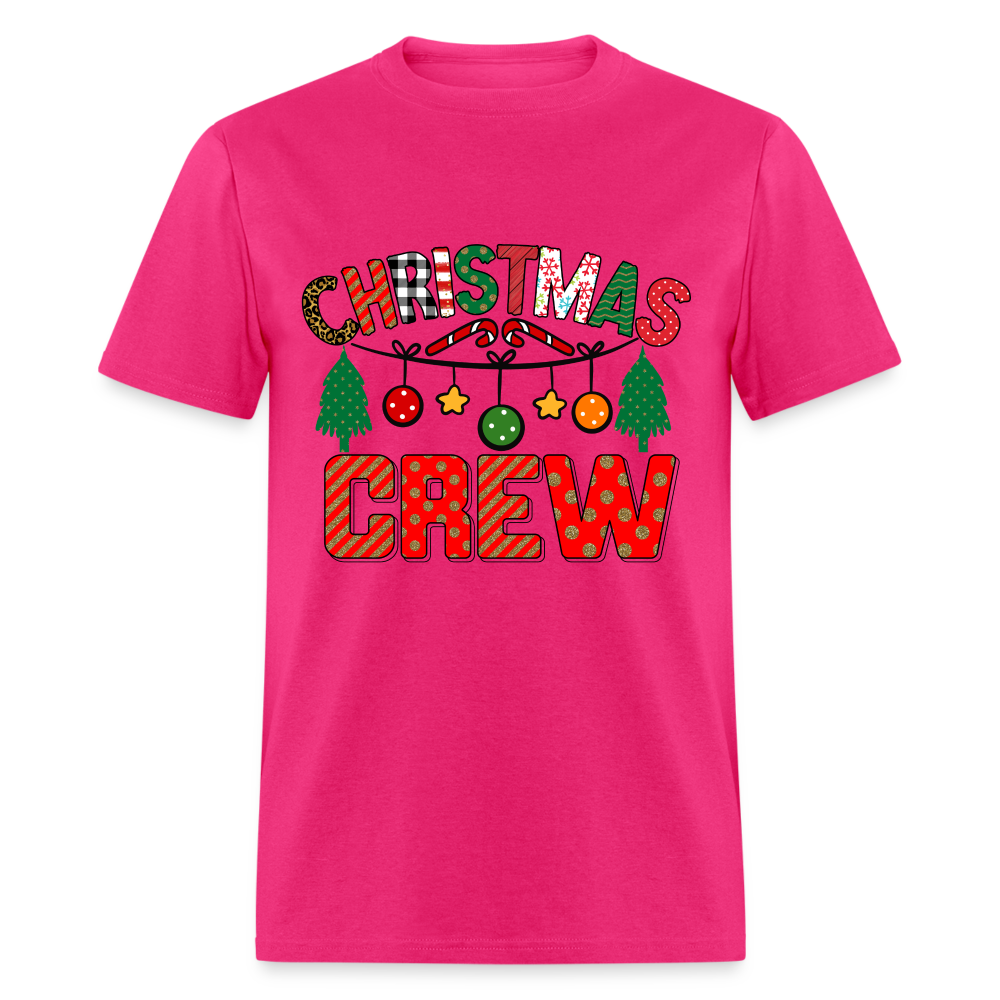Christmas Crew T-Shirt - fuchsia