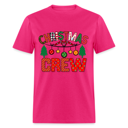 Christmas Crew T-Shirt - fuchsia