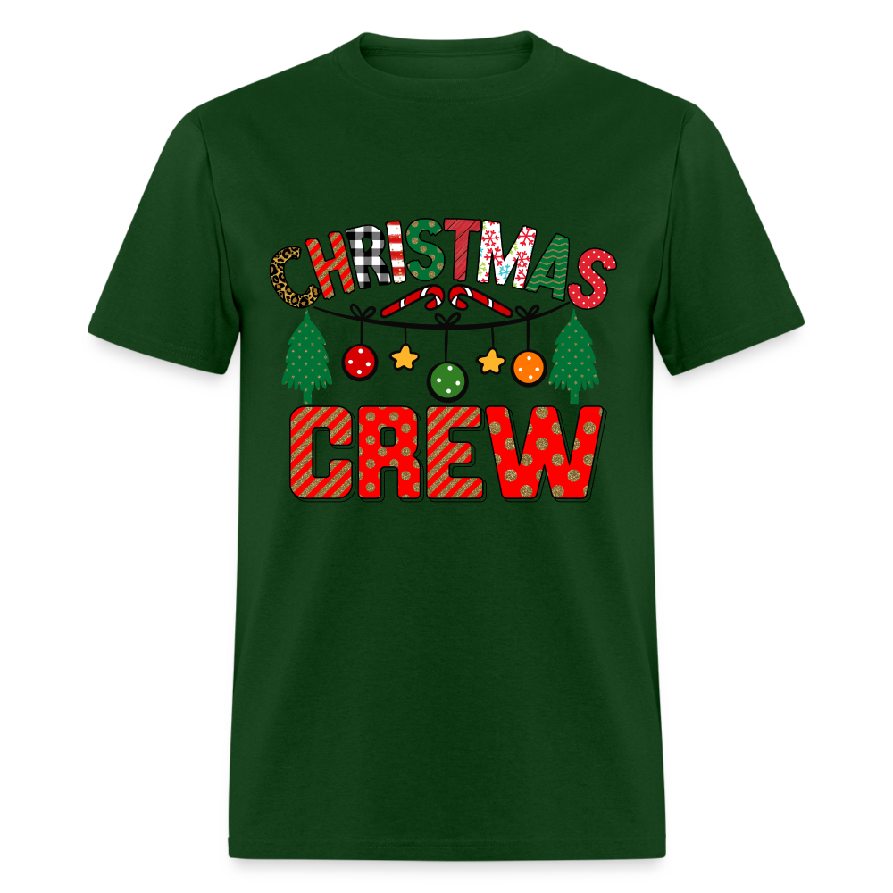 Christmas Crew T-Shirt - forest green