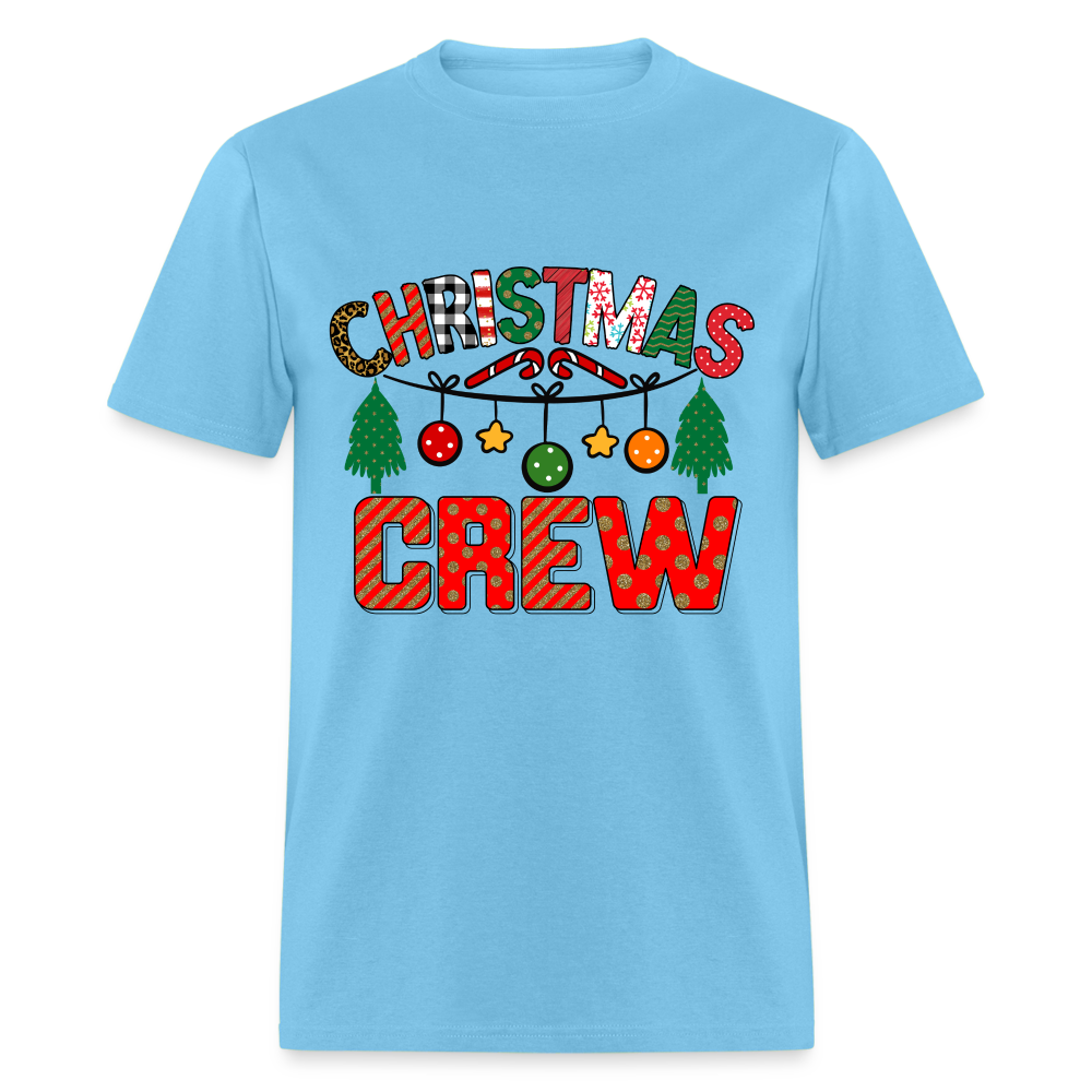 Christmas Crew T-Shirt - aquatic blue