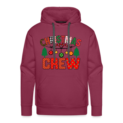 Christmas Crew - Men’s Premium Hoodie - burgundy