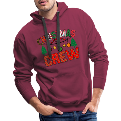 Christmas Crew - Men’s Premium Hoodie - burgundy